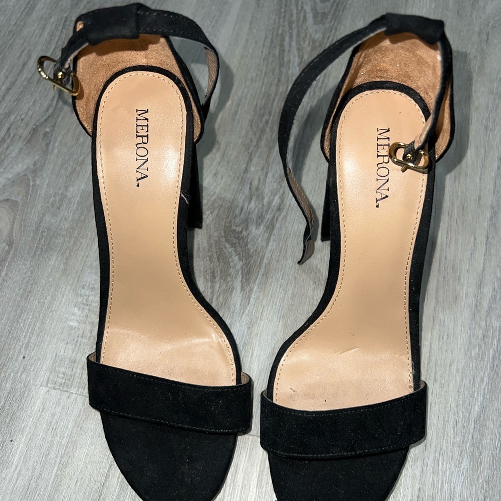 Merona Black Block Heel Shoes